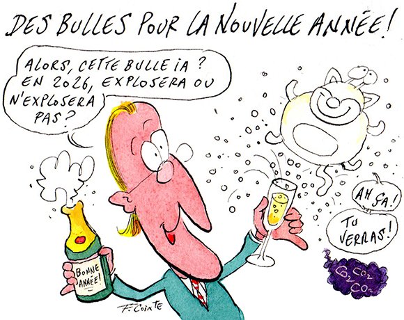 Dessin: 2026 : IA générative et agentique encore au cœur des technologies